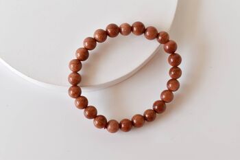 Red Sandstone Bracelet, Crystal Bracelet (Creativity and Truth) 7