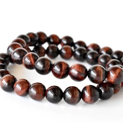 Red Tiger Eye Bracelet, Crystal Bracelet (Happiness and Self Discovery)