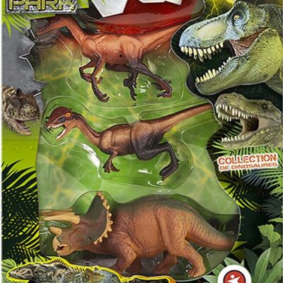 STARLUX - Assortiment de 2 Coffrets de 3 Dinosaures Dinopark Jurassic Adventure - 815032