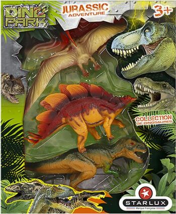 STARLUX - Assortiment de 2 Coffrets de 3 Dinosaures Dinopark Jurassic Adventure - 815032 2