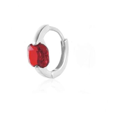 Fibbia Nora in argento rosso