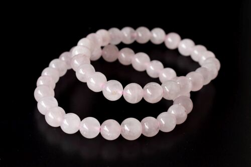 Rose Quartz Bracelet, Crystal Bracelet (Self-Love and Concentration)