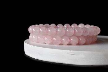 Rose Quartz Bracelet, Crystal Bracelet (Self-Love and Concentration) 2