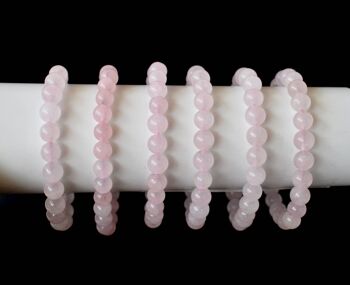 Rose Quartz Bracelet, Crystal Bracelet (Self-Love and Concentration) 4