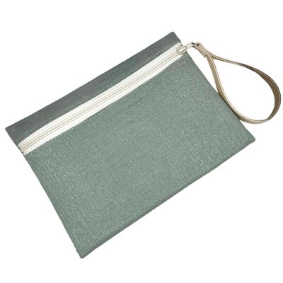 Pochette M, Celadon “Scintillante”.