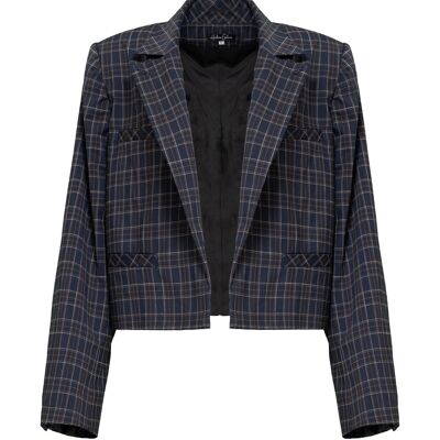 Hager - Giacca blazer corta realizzata in lana merino