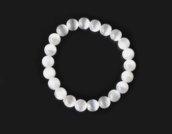 Selenite Bracelet, Crystal Bracelet (Aura Cleansing and Connection ) 5