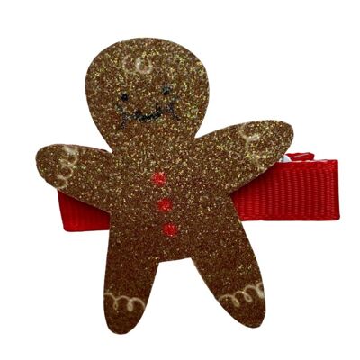 Clip Glitter Cookie Man