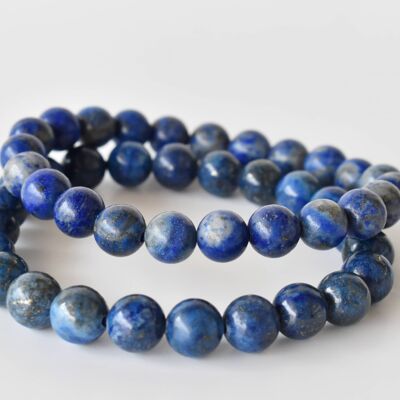 Lapis Lazuli Bracelet, Crystal Bracelet (Angelic Communication and Luck)