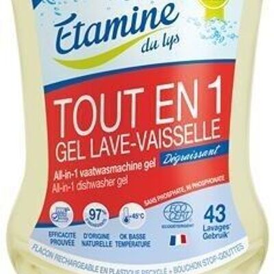 GEL LAVE-VAISSELLE TOUT EN 1   870ML