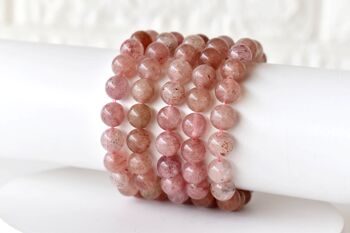 Strawberry Quartz Bracelet, Crystal Bracelet (Enhancing and Intuition ) 3