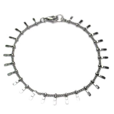 Pulsera Nina ♥ flecos plata