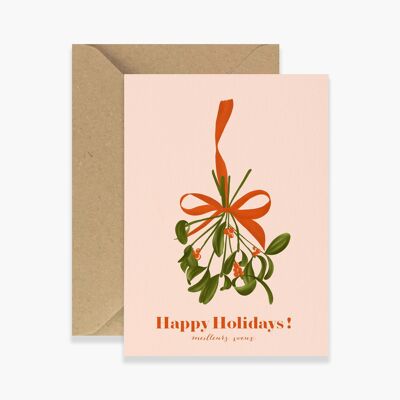 Mistletoe Bouquet Greeting Card