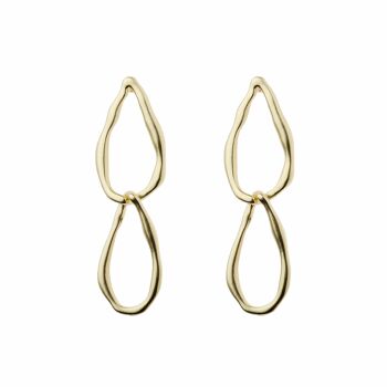 2 boucles d'oreilles en forme de goutte d'eau 1