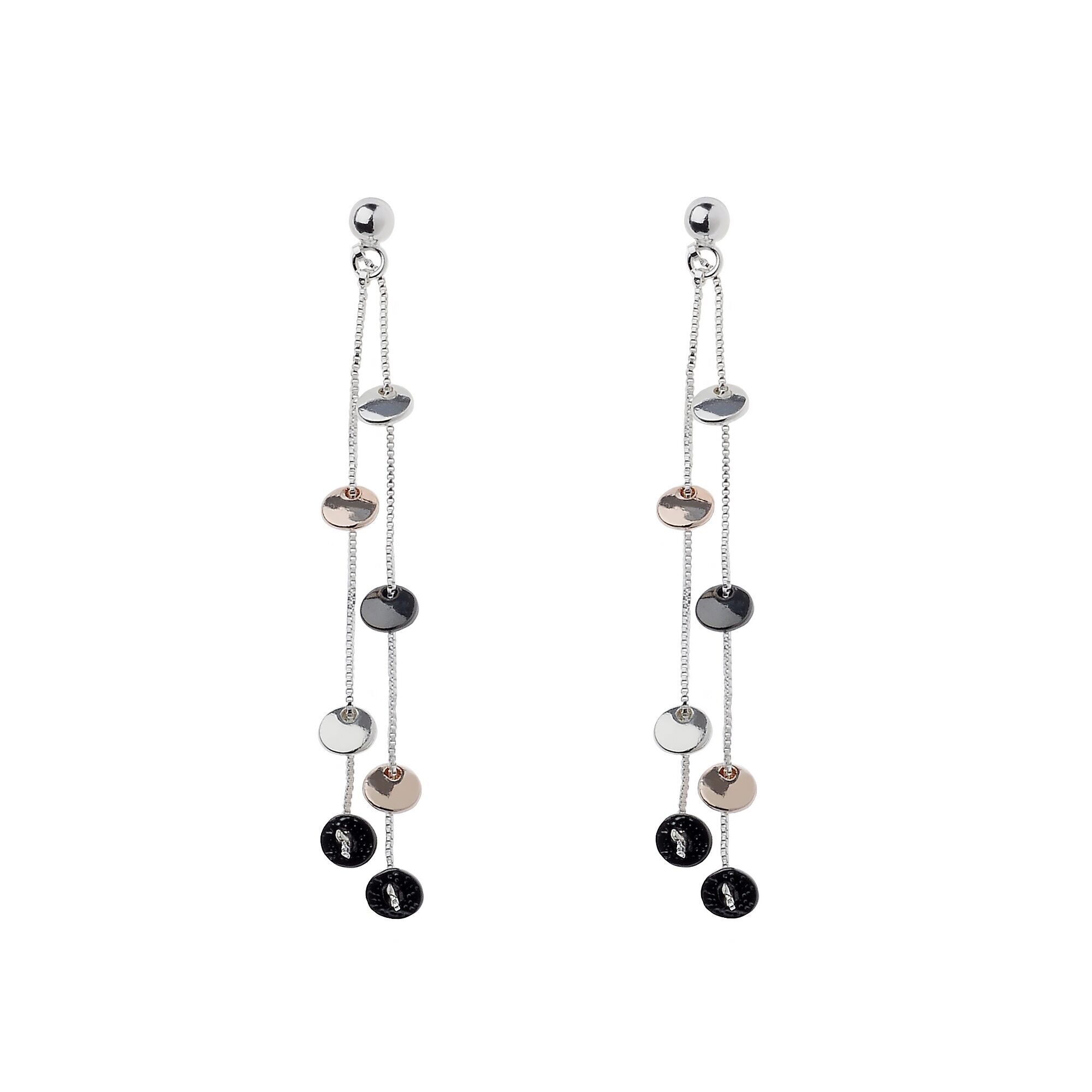 Luxe Fusion – Radiance – Ohrhänger mit Münzanhänger in drei Farben