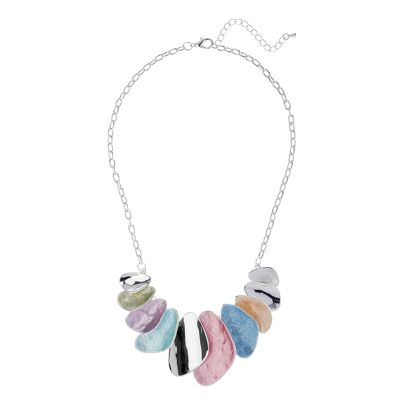 Collier Chroma Chic en argent avec pendentif en émail vibrant