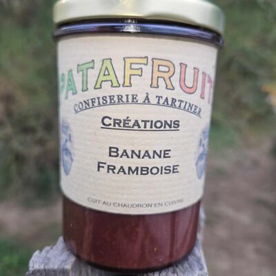 Patafruits creaciones de plátano y frambuesa 250g