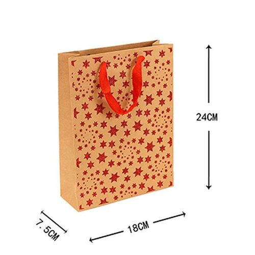 Bolsa de papel estampada estrella (M,L)
