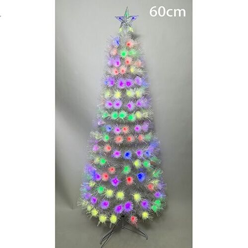 Árbol de fibra óptica blanca con Luz 60cm/150cm