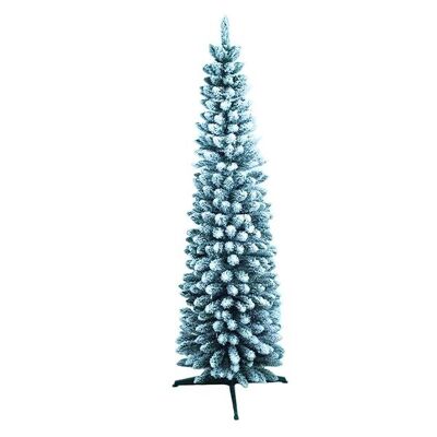 Árbol nevado de navidad slim 120cm/180cm