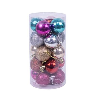 Colgante De Bolas 4Cm Set 20Pcs Multi-Color