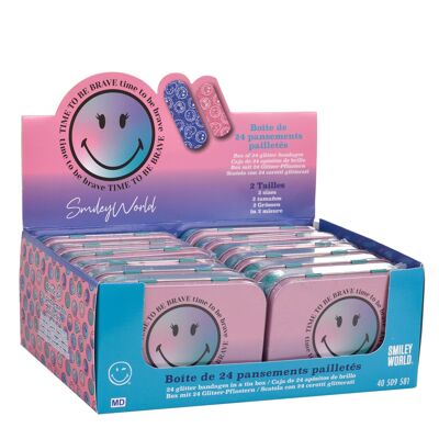 Smiley - Boîte en Métal de Pansements (24 pansements)