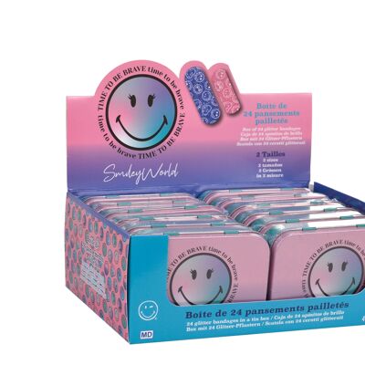 Smiley - Bandagenbox aus Metall (24 Bandagen)