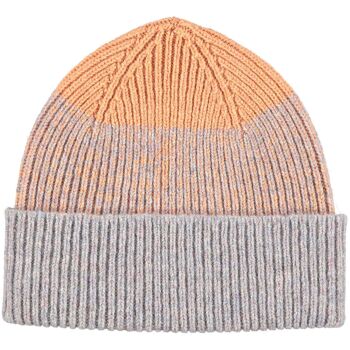 Bonnets et bonnets à pompon en laine d'agneau BEANIE - pêche et marne béton