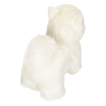 Poméranien blanc debout 35 cm - peluche - peluche 4