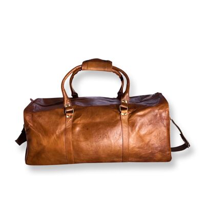 Travel bag 60 cm in genuine goat leather KALINDA