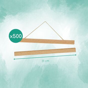 500 Sets - Baguettes de suspension aimantées (31cm) 1