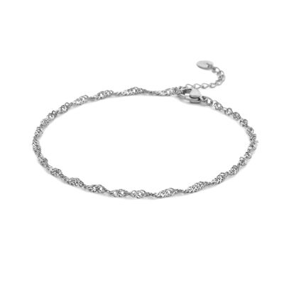 Bracelet de cheville à chaîne torsadée