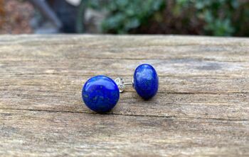 Boucles d'oreilles en Lapis Lazuli 1