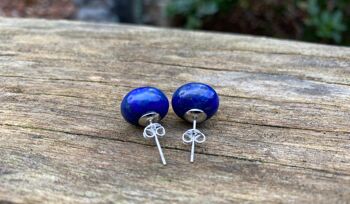 Boucles d'oreilles en Lapis Lazuli 4