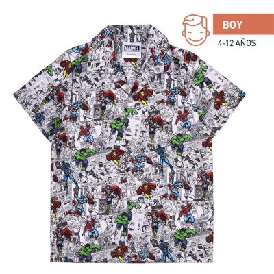 T-SHIRT MARVEL IN POPELINE CORTA - 2200009126