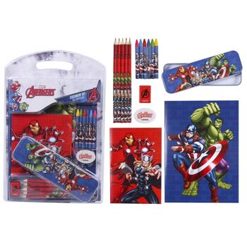 ENSEMBLE DE PAPETERIE SCOLAIRE AVENGERS - 2100003565 1