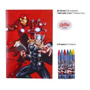 ENSEMBLE DE PAPETERIE SCOLAIRE AVENGERS - 2100003565 4