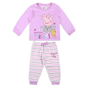 PYJAMA LONG COTON VELOURS PEPPA PIG - 2200007690 1