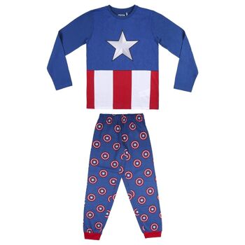 AVENGERS CAPITAN AMERICA PYJAMA LONG EN JERSEY SIMPLE - 2200007697 1