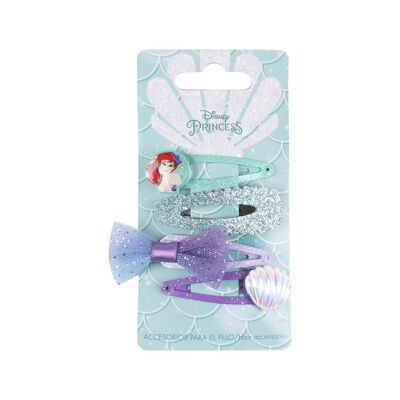 HAIR ACCESSORIES CLIPS 4 PIECES PRINCESS THE LITTLE MERMAID - 2500002453