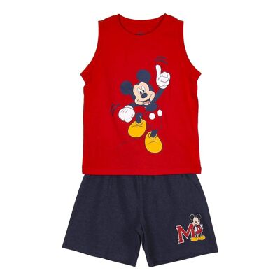 PYJAMA COURT SINGLE JERSEY AVEC BRETELLES MICKEY - 2200009234