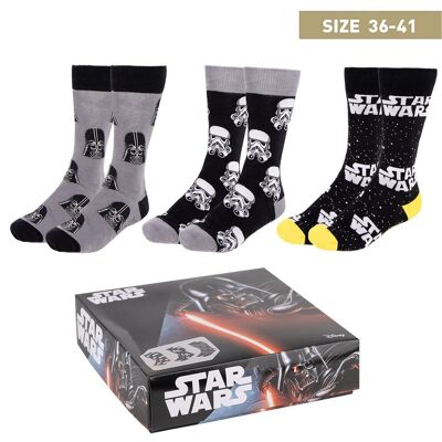 CONFEZIONE 3 CALZINI STAR WARS - 2900001946