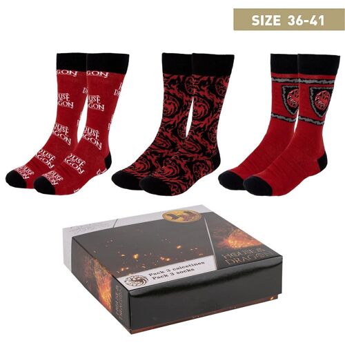 PACK CALCETINES 3 PIEZAS HOUSE OF DRAGON - 2900001947