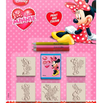 Blister mit 5 Minnie Maus Briefmarken - 5866