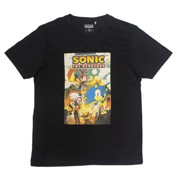 T-SHIRT COURT EN JERSEY SIMPLE RÉTRO SONIC - 2200007583 1