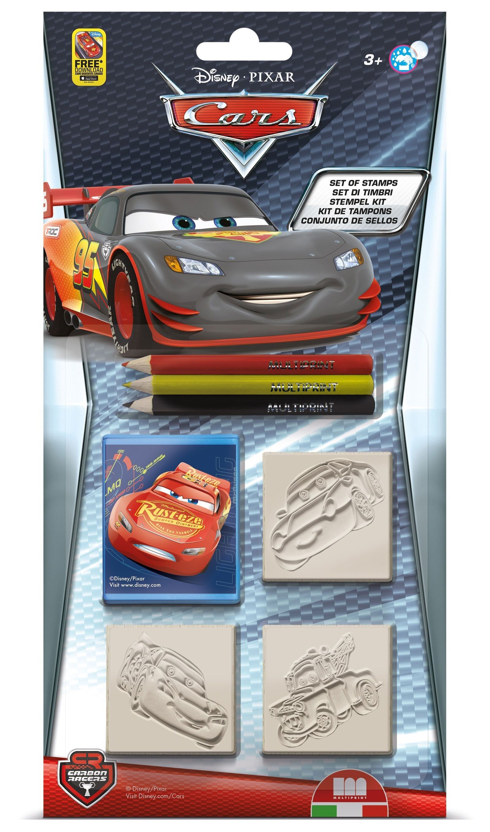Blister con 3 Sigilli Disney Cars - 3823