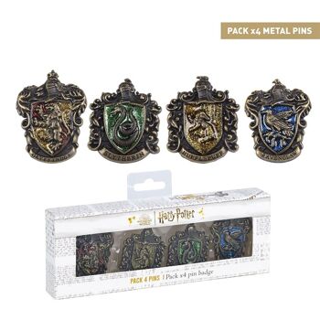 LOT DE PINCES x4 HARRY POTTER - 2600001857 1