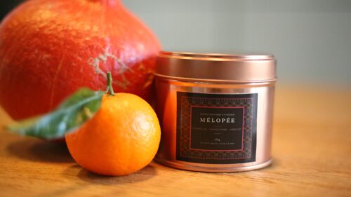 Bougie MELOPEE Cannelle, mandarine et Fleur d'abricotier
