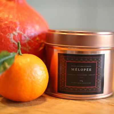Bougie MELOPEE Cannelle, mandarine et Fleur d'abricotier