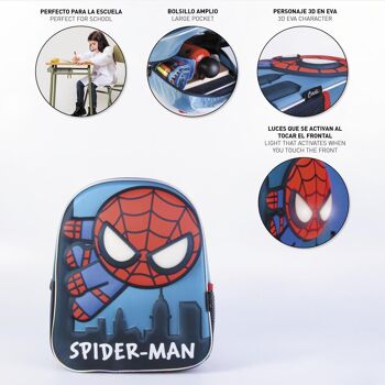 SAC À DOS ENFANT 3D LUMIÈRES SPIDERMAN - 2100003801 3